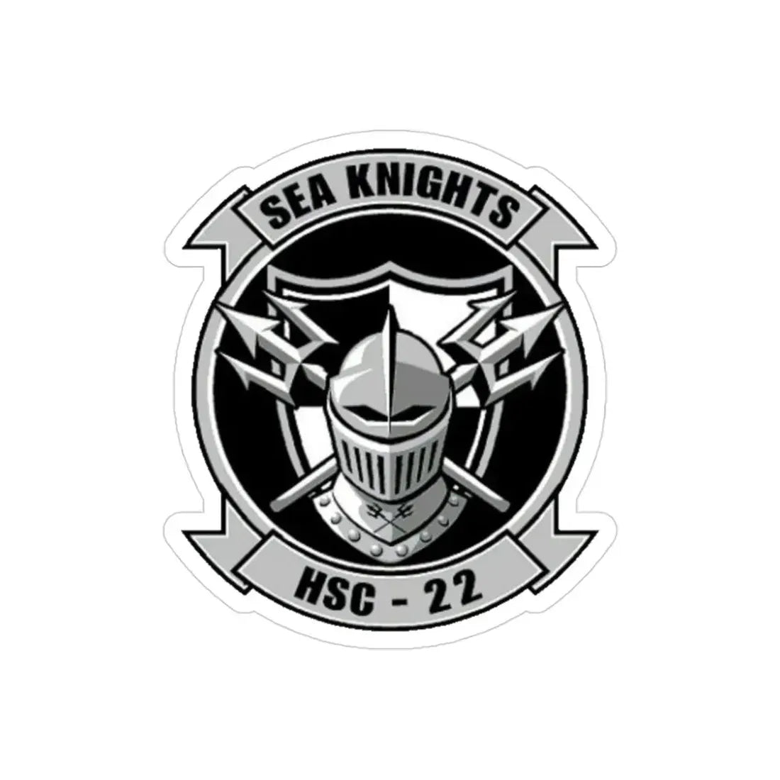 HSC 22 (U.S. Navy) Transparent STICKER Die-Cut Vinyl Decal 3 Inch Transparent - The Sticker Space