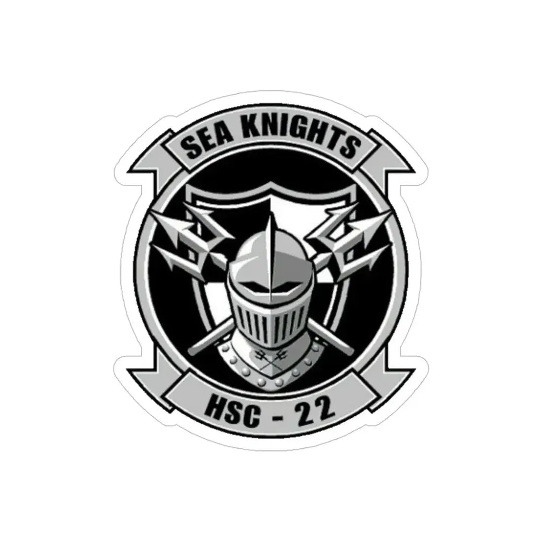 HSC 22 (U.S. Navy) Transparent STICKER Die-Cut Vinyl Decal 4 Inch Transparent - The Sticker Space