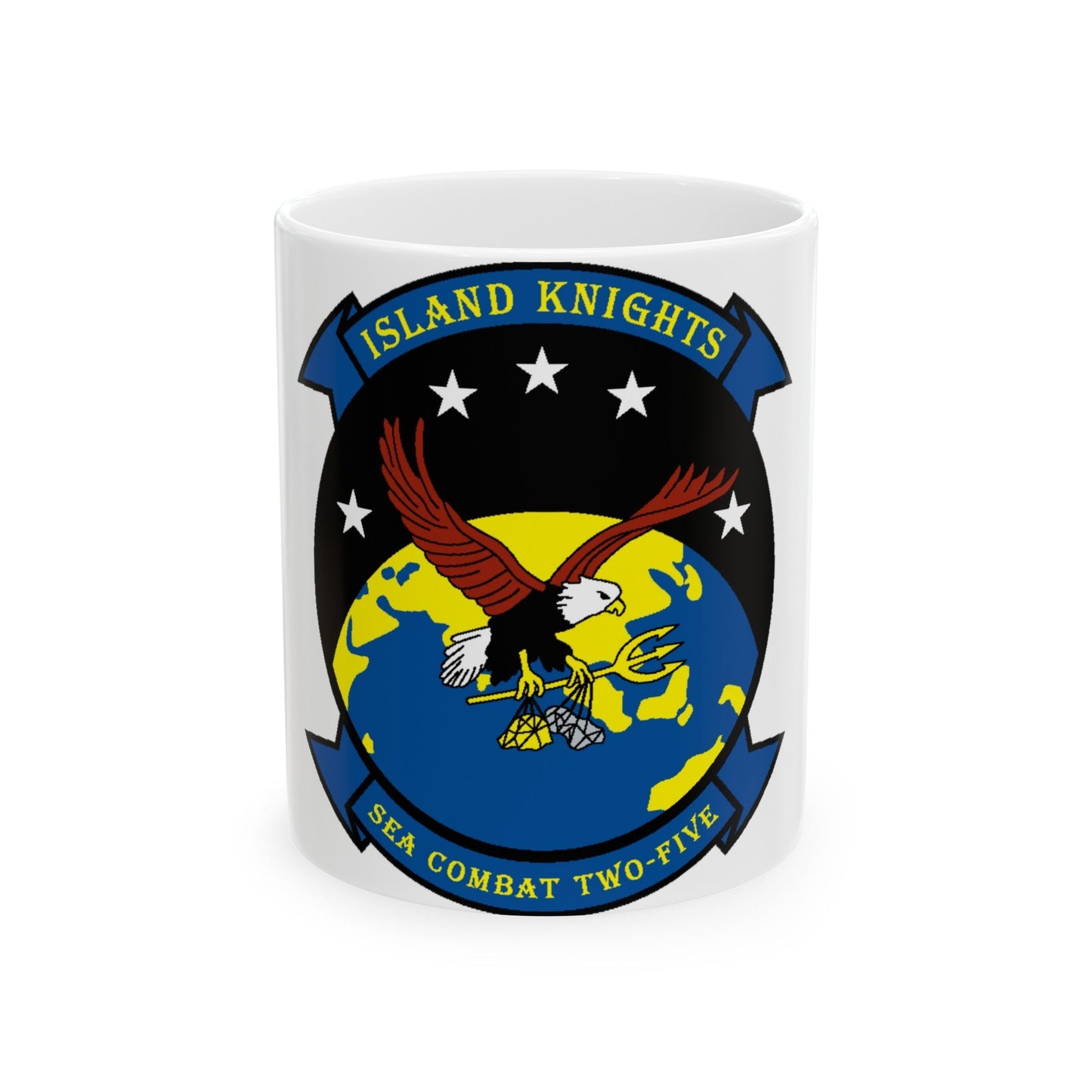 HSC 25 Island Knights 2 (U.S. Navy) White Coffee Mug-11oz-The Sticker Space