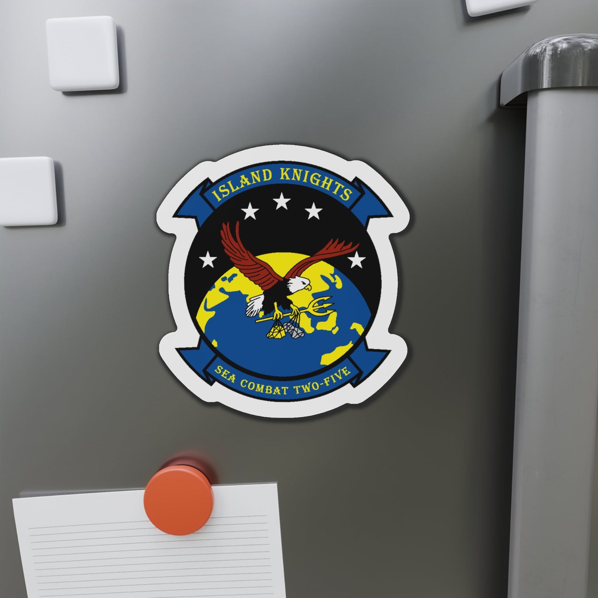 HSC 25 Island Knights v2 (U.S. Navy) Die-Cut Magnet-The Sticker Space