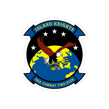 HSC 25 Island Knights v2 (U.S. Navy) Transparent STICKER Die-Cut Vinyl Decal-3 Inch-The Sticker Space