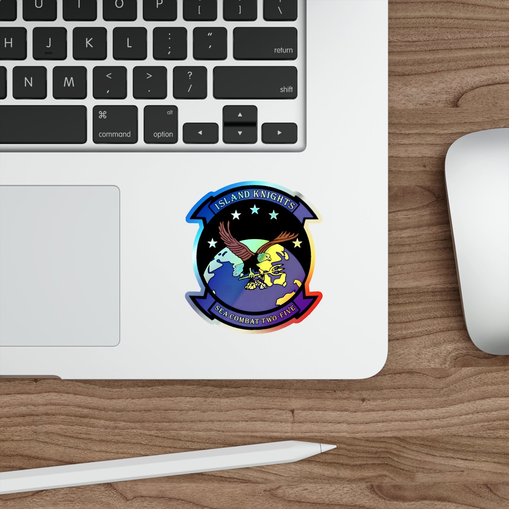 HSC 25 (U.S. Navy) Holographic STICKER Die-Cut Vinyl Decal-The Sticker Space