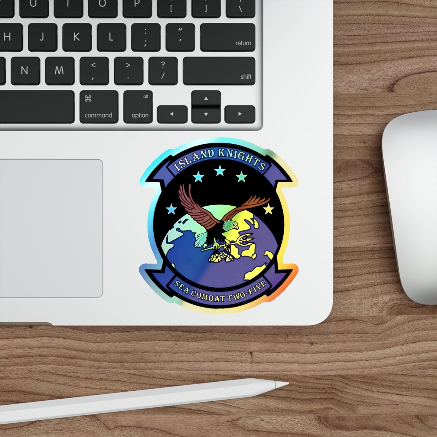 HSC 25 (U.S. Navy) Holographic STICKER Die-Cut Vinyl Decal-The Sticker Space