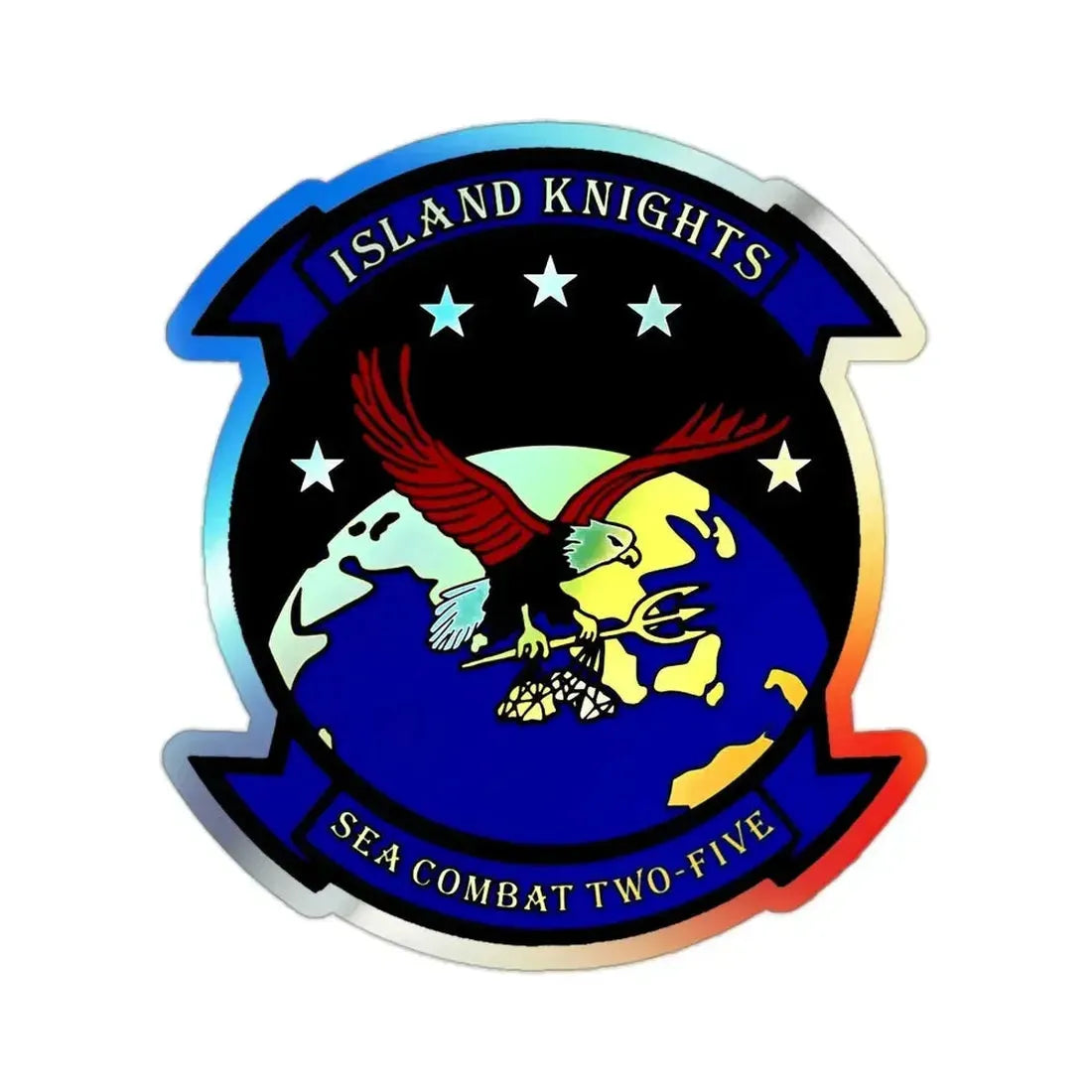 HSC 25 (U.S. Navy) Holographic STICKER Die-Cut Vinyl Decal - The Sticker Space