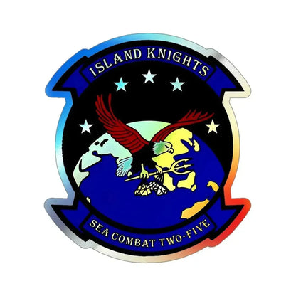 HSC 25 (U.S. Navy) Holographic STICKER Die-Cut Vinyl Decal - The Sticker Space