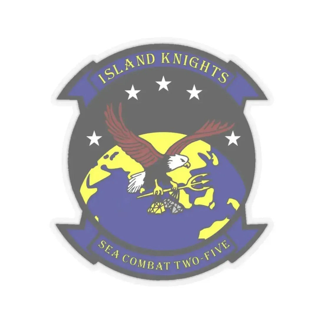 HSC 25 (U.S. Navy) STICKER Vinyl Kiss-Cut Decal 3 Inch Transparent - The Sticker Space