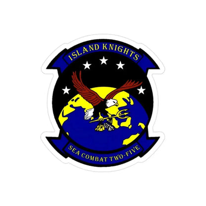 HSC 25 (U.S. Navy) Transparent STICKER Die-Cut Vinyl Decal 2 Inch Transparent - The Sticker Space