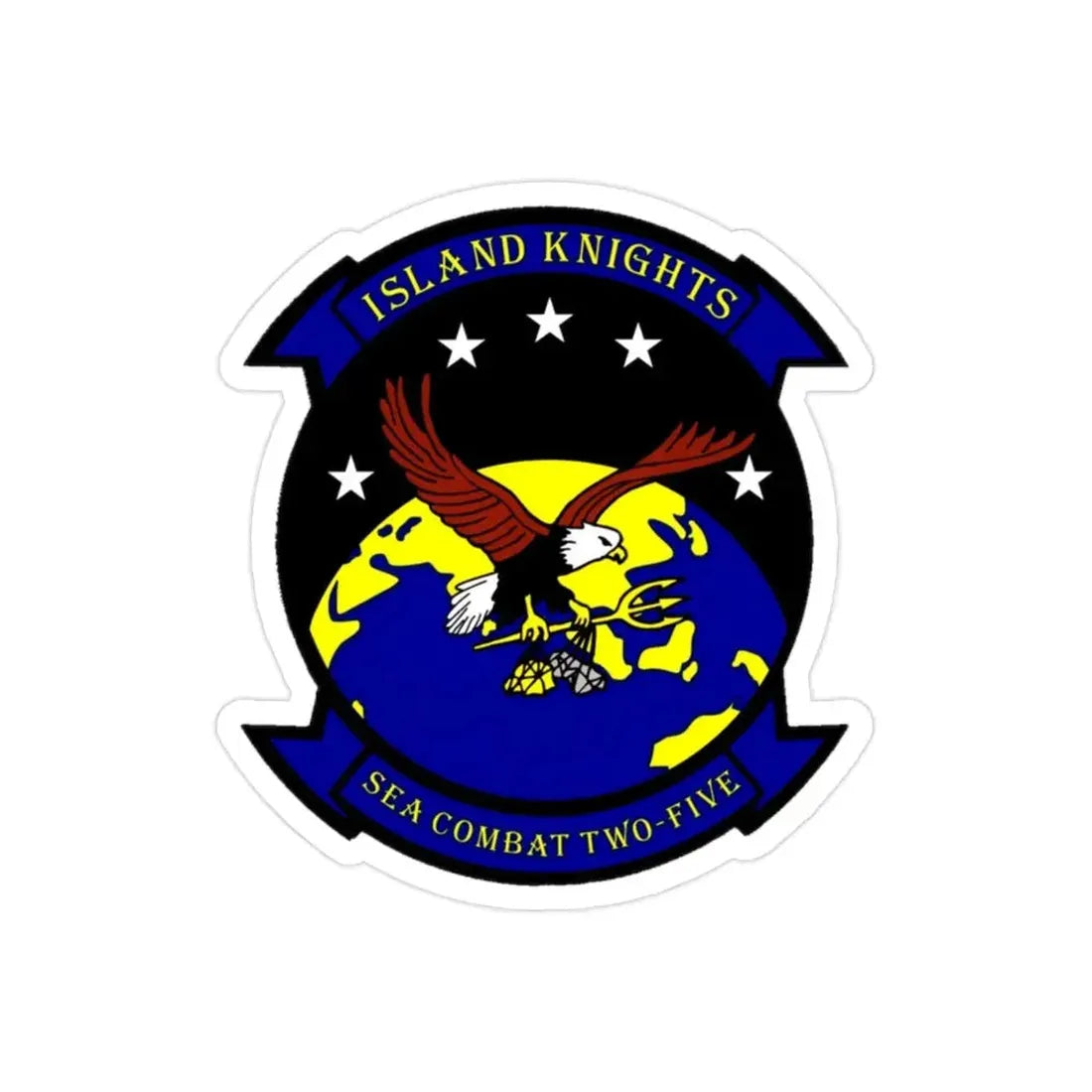 HSC 25 (U.S. Navy) Transparent STICKER Die-Cut Vinyl Decal - The Sticker Space