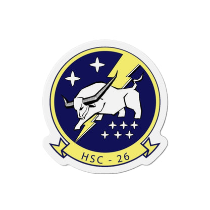 HSC 26 Helicopter Sea Combat Squadron 26 ‘Chargers’ (U.S. Navy) Die-Cut Magnet-2" x 2"-The Sticker Space