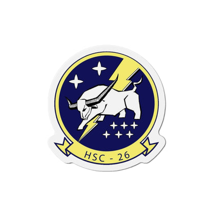 HSC 26 Helicopter Sea Combat Squadron 26 ‘Chargers’ (U.S. Navy) Die-Cut Magnet-4" x 4"-The Sticker Space