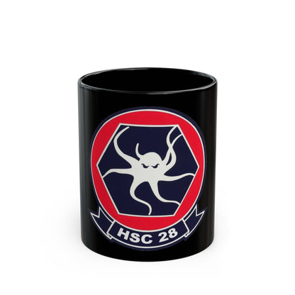 HSC 28 (U.S. Navy) Black Coffee Mug-11oz-The Sticker Space