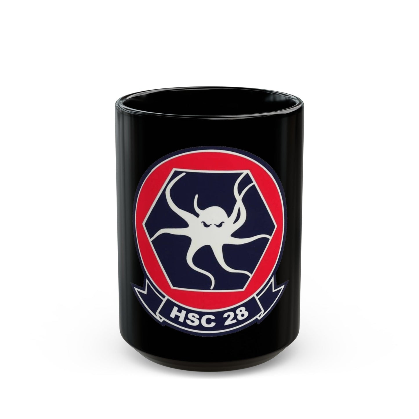 HSC 28 (U.S. Navy) Black Coffee Mug-15oz-The Sticker Space