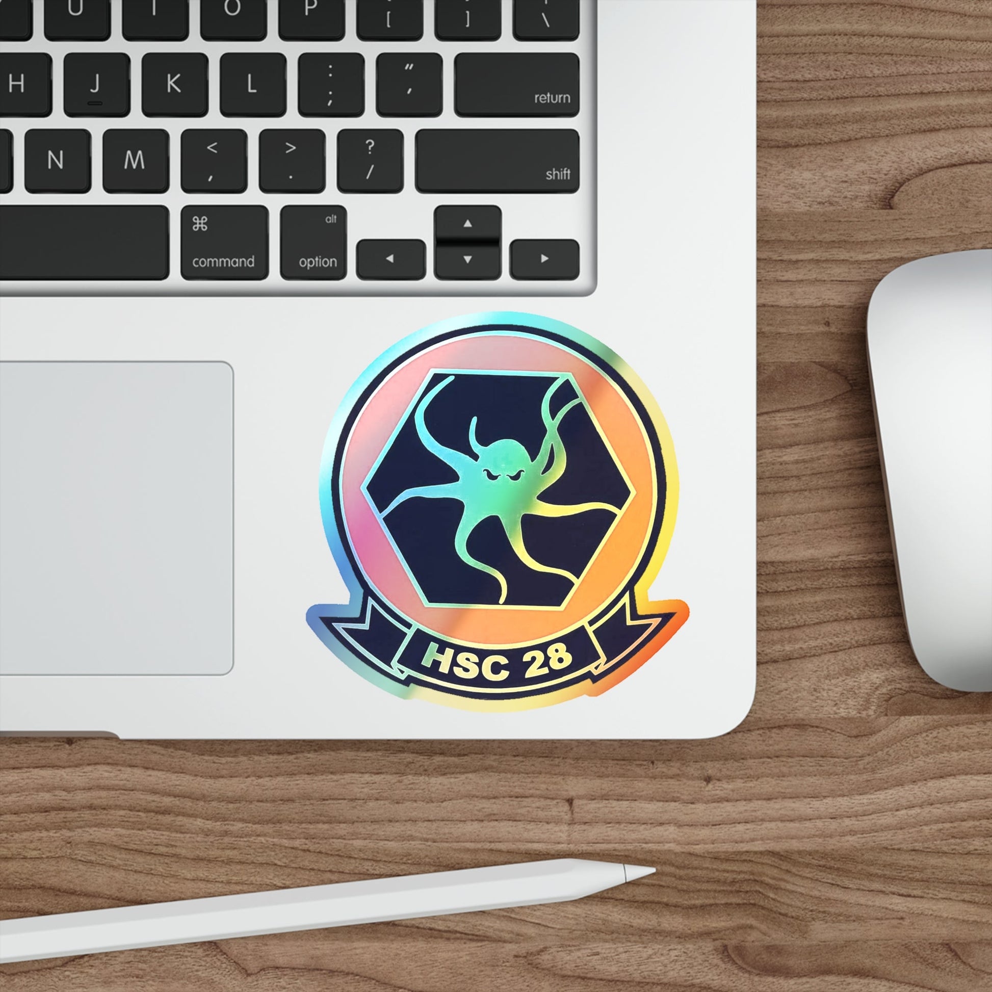 HSC 28 (U.S. Navy) Holographic STICKER Die-Cut Vinyl Decal-The Sticker Space