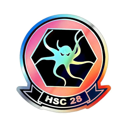 HSC 28 (U.S. Navy) Holographic STICKER Die-Cut Vinyl Decal - The Sticker Space