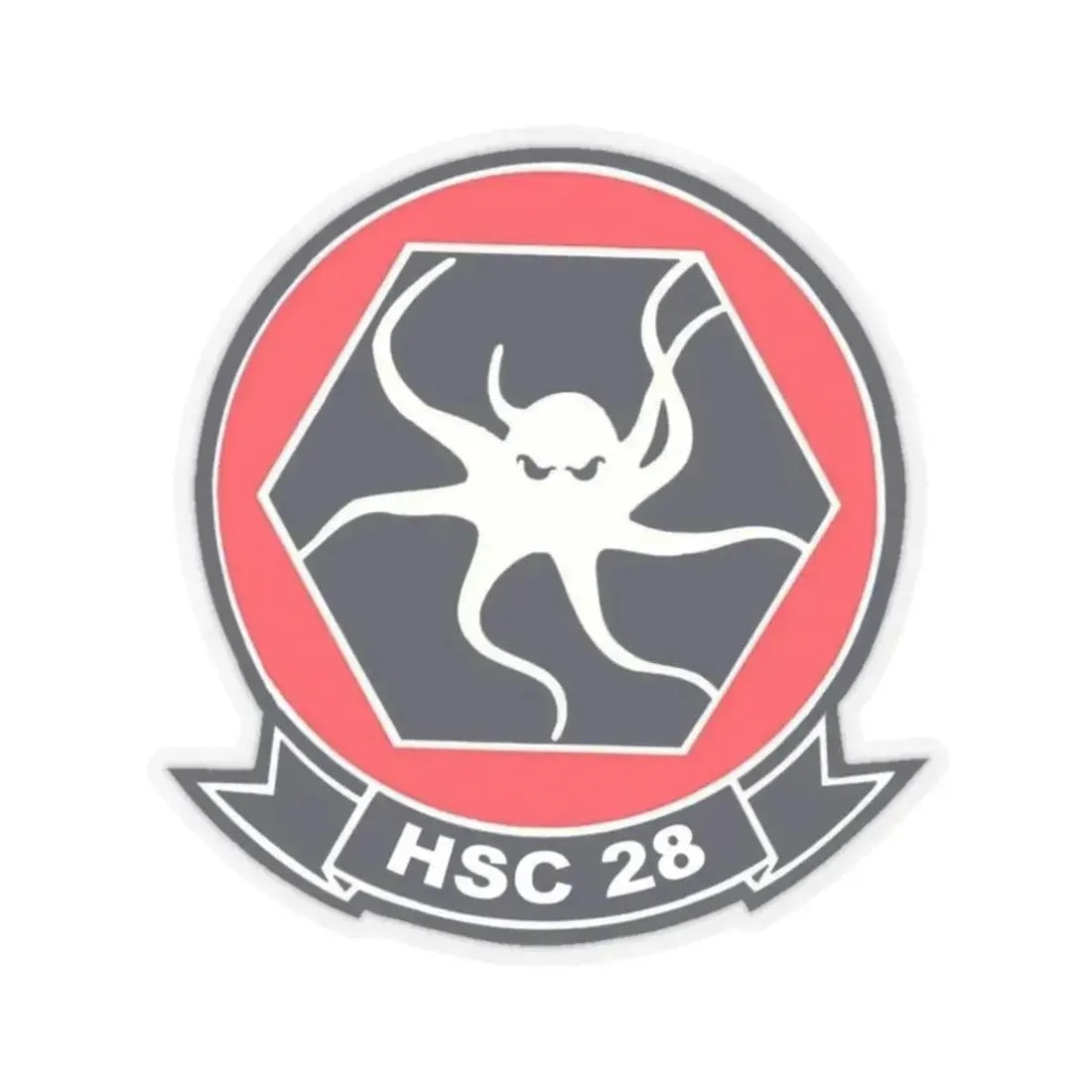 HSC 28 (U.S. Navy) STICKER Vinyl Kiss-Cut Decal 2 Inch Transparent - The Sticker Space