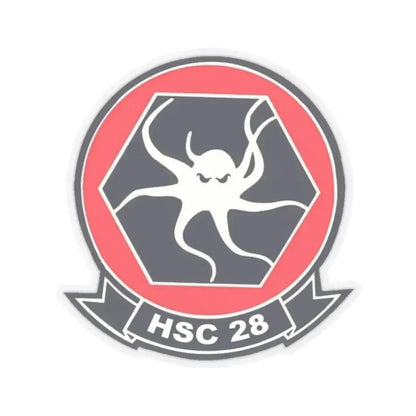 HSC 28 (U.S. Navy) STICKER Vinyl Kiss-Cut Decal 2 Inch Transparent - The Sticker Space