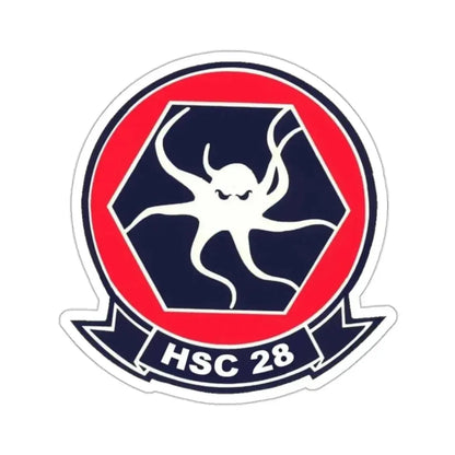 HSC 28 (U.S. Navy) STICKER Vinyl Kiss-Cut Decal 2 Inch White - The Sticker Space