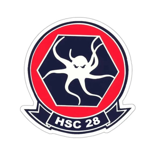 HSC 28 (U.S. Navy) STICKER Vinyl Kiss-Cut Decal 2 Inch White - The Sticker Space