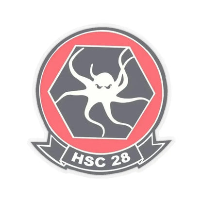 HSC 28 (U.S. Navy) STICKER Vinyl Kiss-Cut Decal 3 Inch Transparent - The Sticker Space