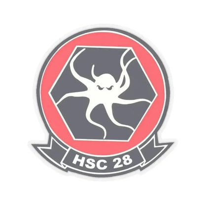 HSC 28 (U.S. Navy) STICKER Vinyl Kiss-Cut Decal 4 Inch Transparent - The Sticker Space