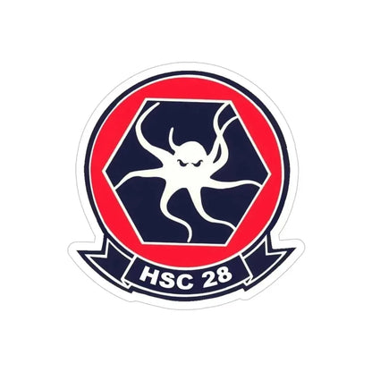 HSC 28 (U.S. Navy) Transparent STICKER Die-Cut Vinyl Decal - The Sticker Space