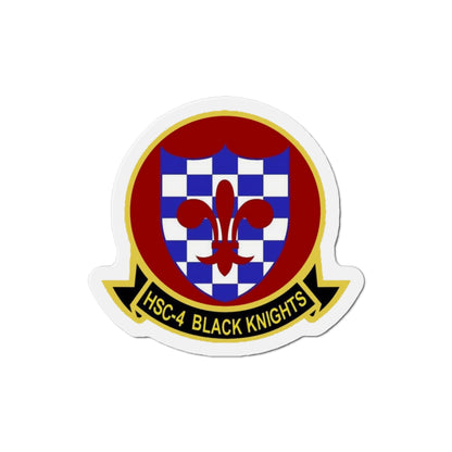 HSC 4 Helicopter Sea Combat Squadron 4 ‘Black Knights’ (U.S. Navy) Die-Cut Magnet-3" x 3"-The Sticker Space