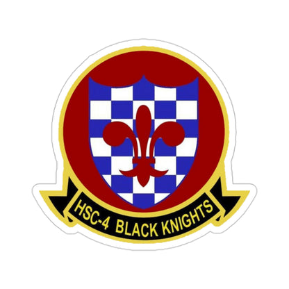 HSC 4 Helicopter Sea Combat Squadron 4 ‘Black Knights’ (U.S. Navy) STICKER Vinyl Die-Cut Decal-2 Inch-The Sticker Space