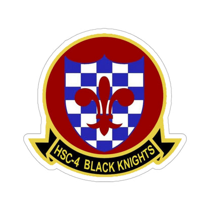 HSC 4 Helicopter Sea Combat Squadron 4 ‘Black Knights’ (U.S. Navy) STICKER Vinyl Die-Cut Decal-3 Inch-The Sticker Space