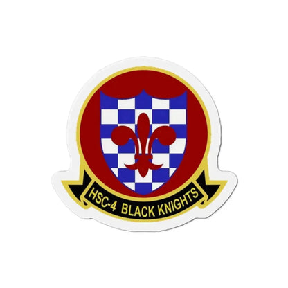 HSC 4 Helicopter Sea Combat Squadron 4 ‘Black Knights’ (U.S. Navy) Refrigerator Magnet 2 Inch - The Sticker Space