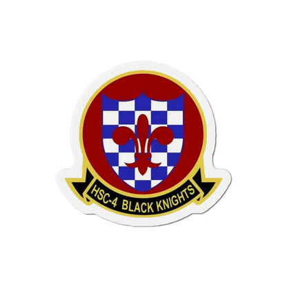 HSC 4 Helicopter Sea Combat Squadron 4 ‘Black Knights’ (U.S. Navy) Refrigerator Magnet 3 Inch - The Sticker Space