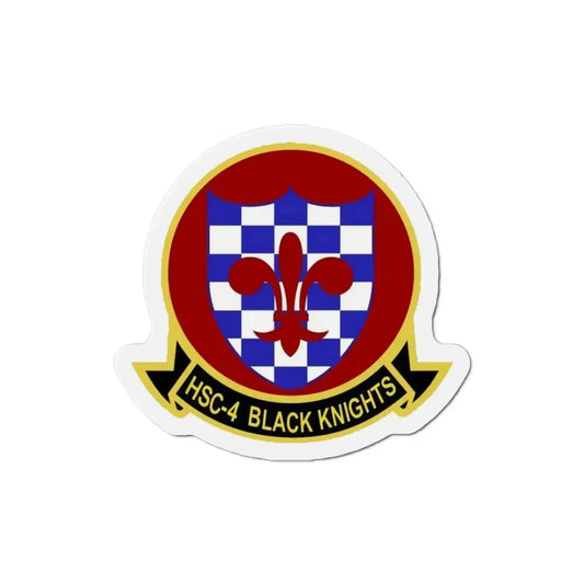 HSC 4 Helicopter Sea Combat Squadron 4 ‘Black Knights’ (U.S. Navy) Refrigerator Magnet 3 Inch - The Sticker Space