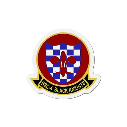 HSC 4 Helicopter Sea Combat Squadron 4 ‘Black Knights’ (U.S. Navy) Refrigerator Magnet 5 Inch - The Sticker Space