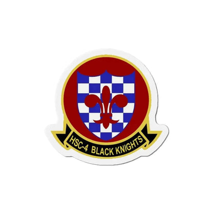 HSC 4 Helicopter Sea Combat Squadron 4 ‘Black Knights’ (U.S. Navy) Refrigerator Magnet 6 Inch - The Sticker Space