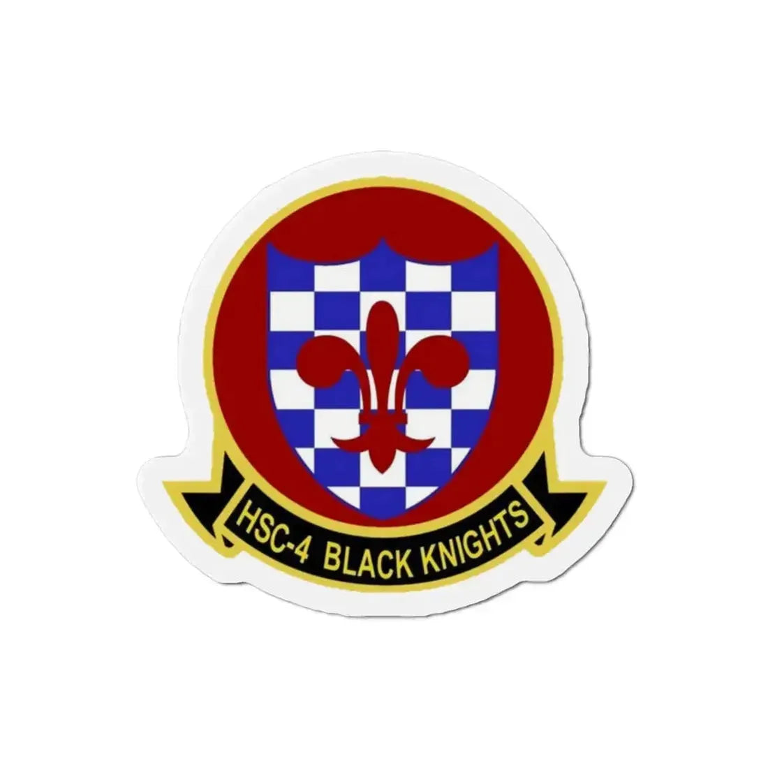 HSC 4 Helicopter Sea Combat Squadron 4 ‘Black Knights’ (U.S. Navy) Refrigerator Magnet - The Sticker Space