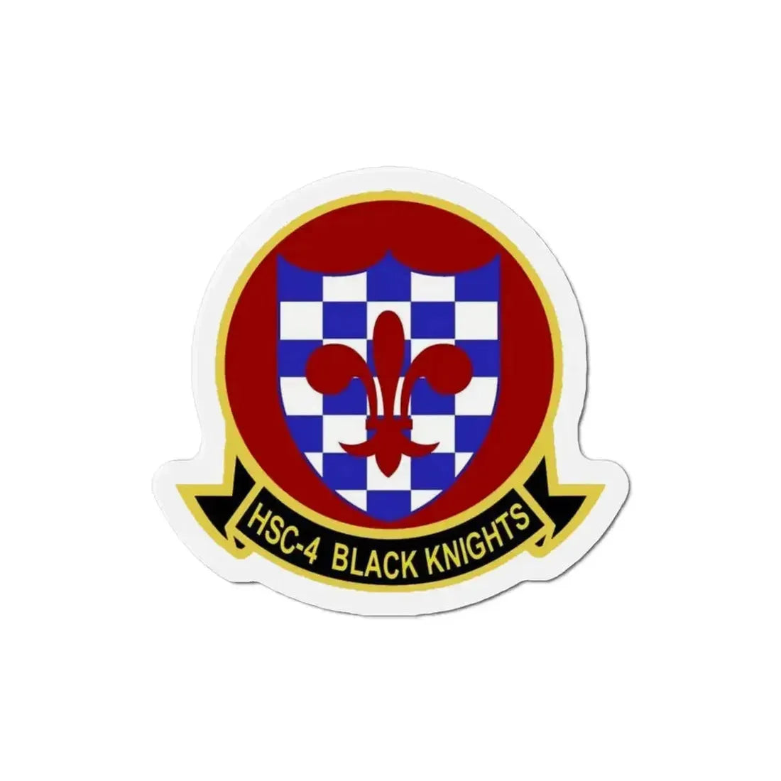 HSC 4 Helicopter Sea Combat Squadron 4 ‘Black Knights’ (U.S. Navy) Refrigerator Magnet - The Sticker Space
