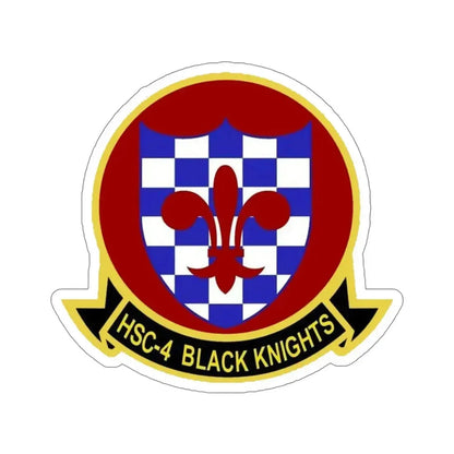 HSC 4 Helicopter Sea Combat Squadron 4 ‘Black Knights’ (U.S. Navy) STICKER Vinyl Die-Cut Decal - The Sticker Space