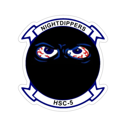 HSC 5 Helicopter Sea Combat Squadron 5 ‘Nightdippers’ (U.S. Navy) STICKER Vinyl Die-Cut Decal-2 Inch-The Sticker Space