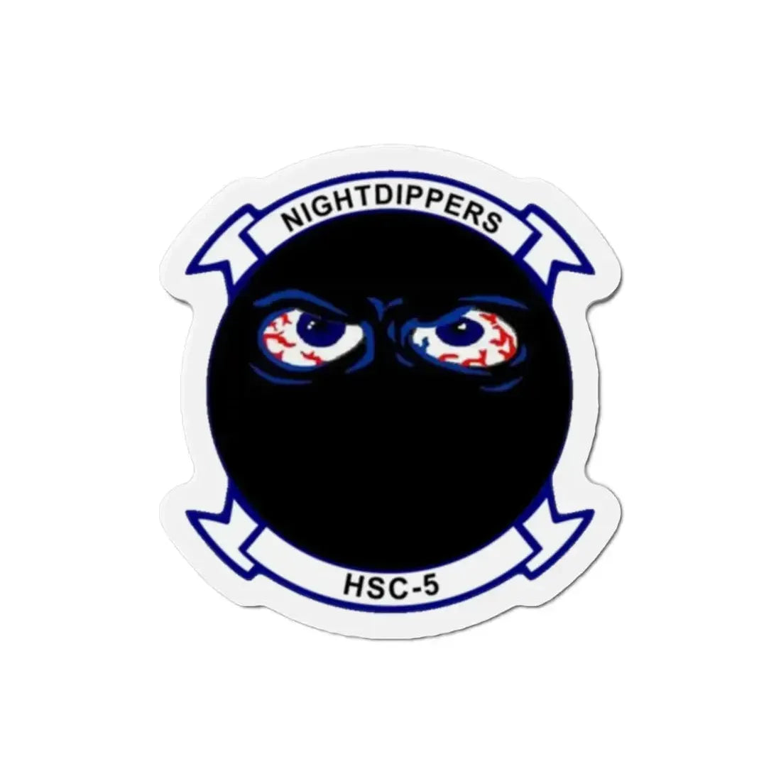 HSC 5 Helicopter Sea Combat Squadron 5 ‘Nightdippers’ (U.S. Navy) Refrigerator Magnet 2 Inch - The Sticker Space