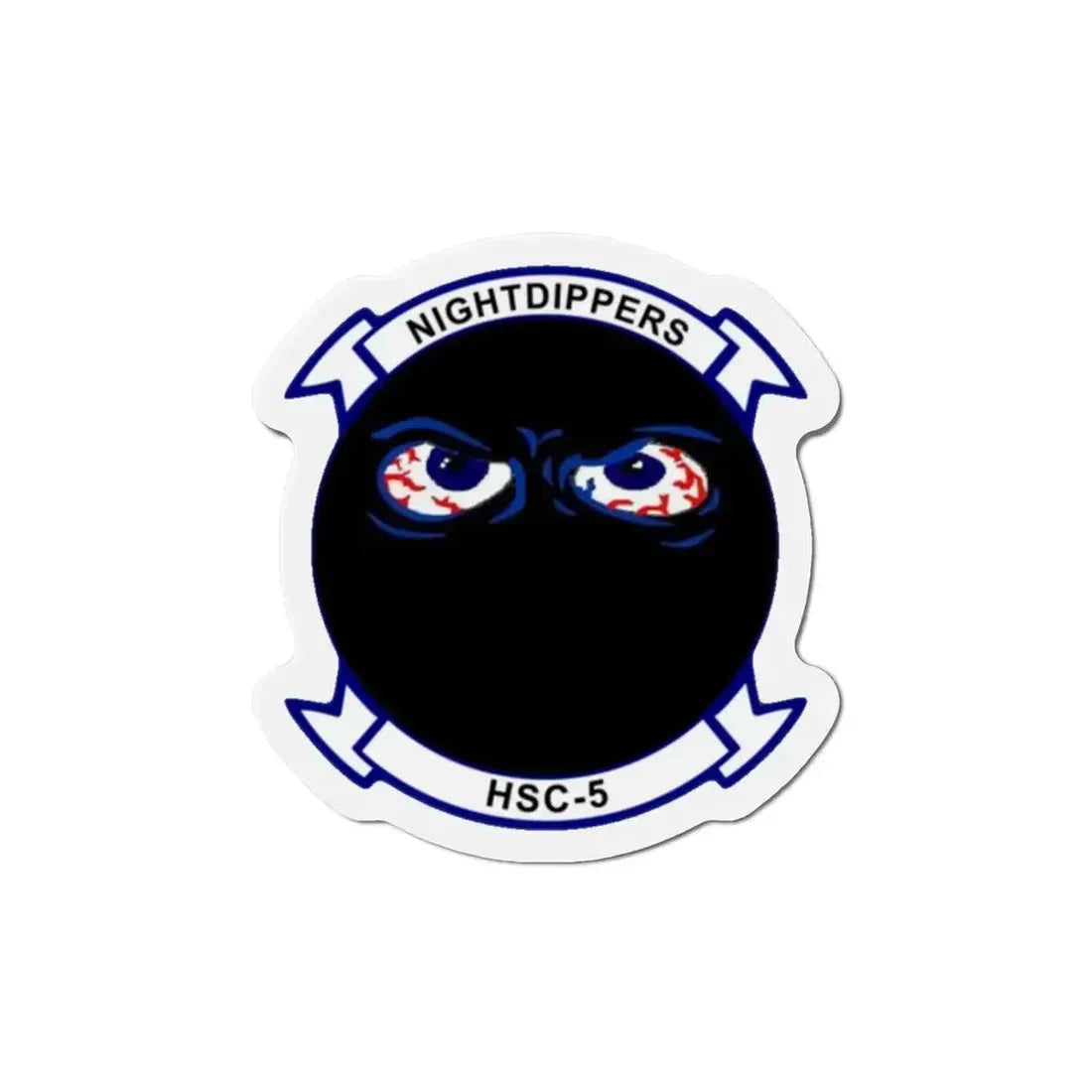 HSC 5 Helicopter Sea Combat Squadron 5 ‘Nightdippers’ (U.S. Navy) Refrigerator Magnet 5 Inch - The Sticker Space