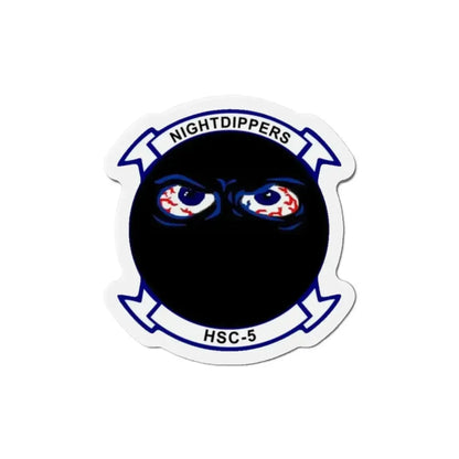 HSC 5 Helicopter Sea Combat Squadron 5 ‘Nightdippers’ (U.S. Navy) Refrigerator Magnet - The Sticker Space