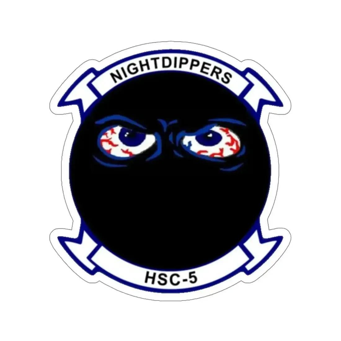 HSC 5 Helicopter Sea Combat Squadron 5 ‘Nightdippers’ (U.S. Navy) STICKER Vinyl Die-Cut Decal - The Sticker Space