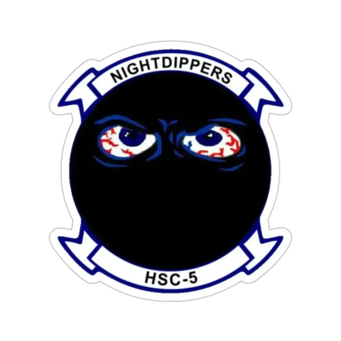 HSC 5 Helicopter Sea Combat Squadron 5 ‘Nightdippers’ (U.S. Navy) STICKER Vinyl Die-Cut Decal - The Sticker Space
