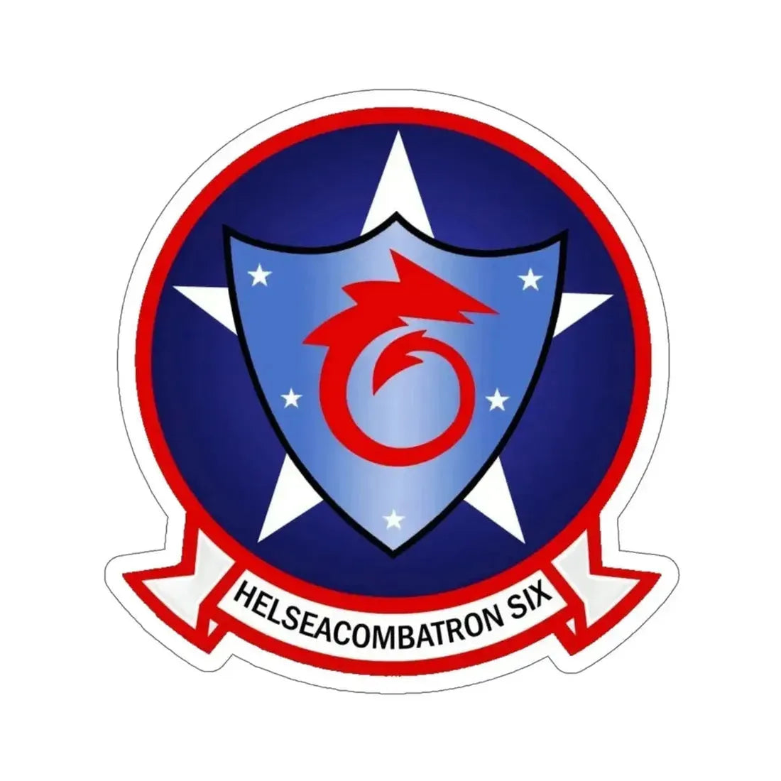 HSC 6 Helicopter Sea Combat Squadron 6 ‘Indians’ (U.S. Navy) STICKER Vinyl Die-Cut Decal - The Sticker Space