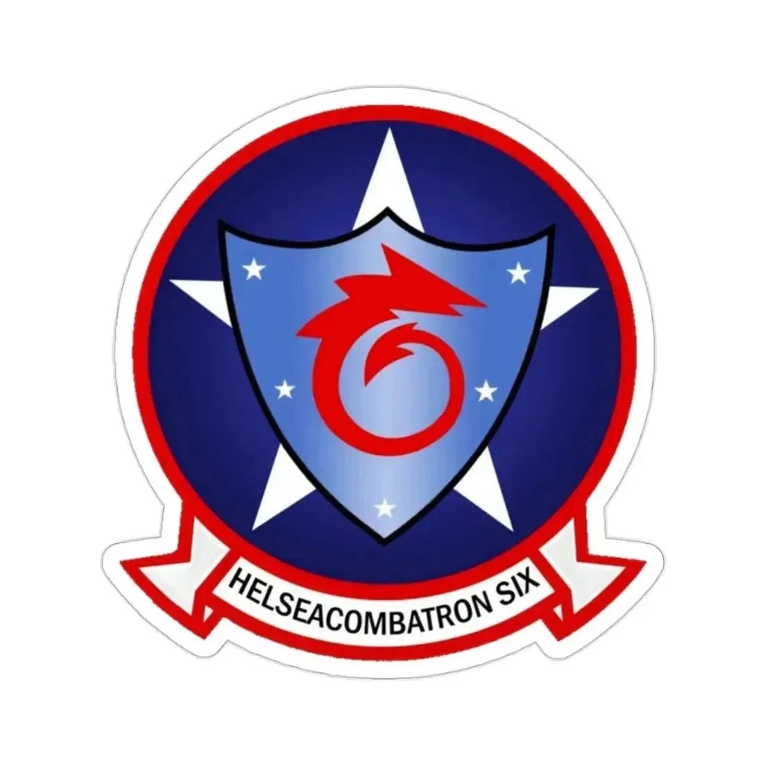 HSC 6 Helicopter Sea Combat Squadron 6 ‘Indians’ (U.S. Navy) STICKER Vinyl Die-Cut Decal - The Sticker Space
