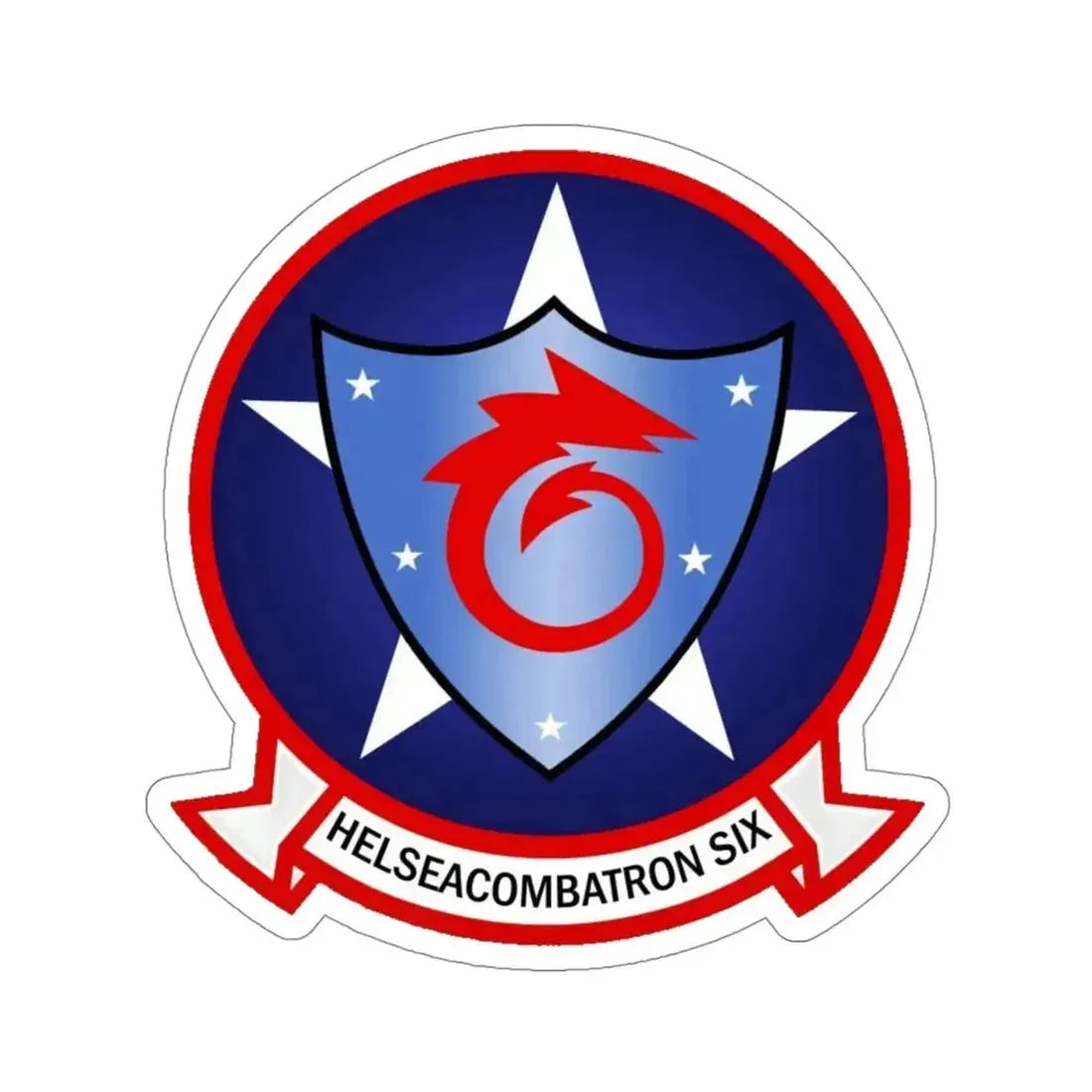 HSC 6 Helicopter Sea Combat Squadron 6 ‘Indians’ (U.S. Navy) STICKER Vinyl Die-Cut Decal - The Sticker Space