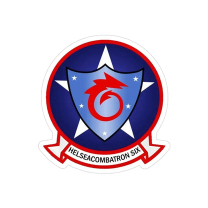 HSC 6 Helicopter Sea Combat Squadron 6 ‘Indians’ (U.S. Navy) Transparent STICKER Die-Cut Vinyl Decal 3 Inch Transparent - The Sticker Space