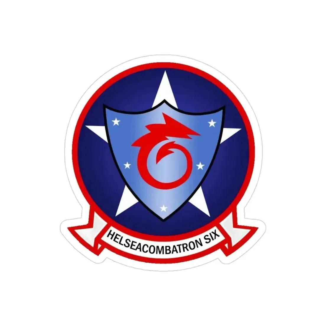 HSC 6 Helicopter Sea Combat Squadron 6 ‘Indians’ (U.S. Navy) Transparent STICKER Die-Cut Vinyl Decal - The Sticker Space