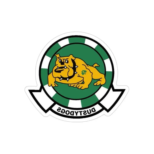 HSC 7 1 (U.S. Navy) REVERSE PRINT Transparent Die-Cut STICKER 6 Inch Die-Cut Transparent - The Sticker Space