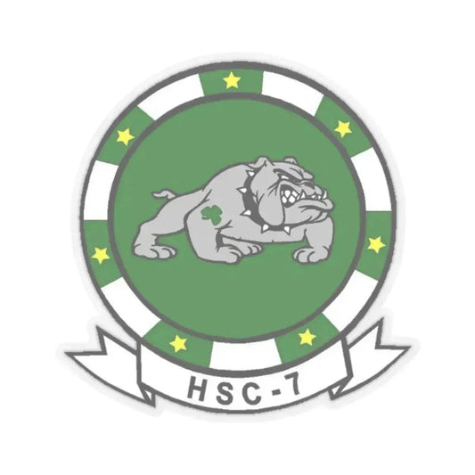 HSC 7 (U.S. Navy) STICKER Vinyl Kiss-Cut Decal 2 Inch Transparent - The Sticker Space