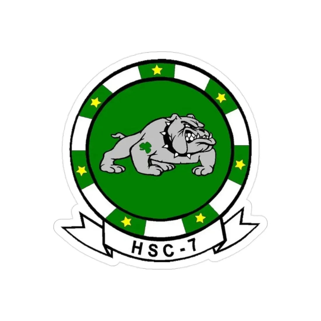 HSC 7 (U.S. Navy) Transparent STICKER Die-Cut Vinyl Decal 2 Inch Transparent - The Sticker Space